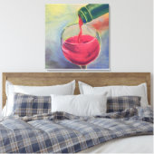 Bouteille de verre rouge moderne Art mural artisti (Insitu(Chambre))