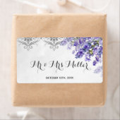 Bouteille de vin Champagne étiquette lavande maria (En situation)