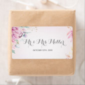 Bouteille de vin de Champagne mariage étiquette à  (En situation)