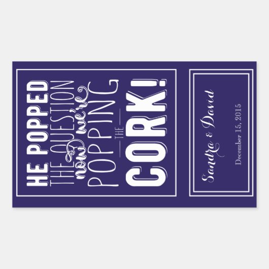 bouteille de vin de mariage personnalisé étiquette (Devant)