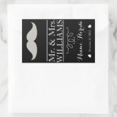 bouteille de vin de mariage personnalisé étiquette (Sac)