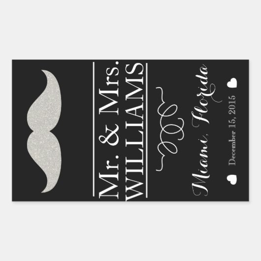 bouteille de vin de mariage personnalisé étiquette (Devant)