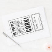 bouteille de vin de mariage personnalisé étiquette (Enveloppe)