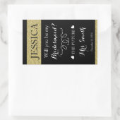 bouteille de vin de mariage personnalisé étiquette (Sac)