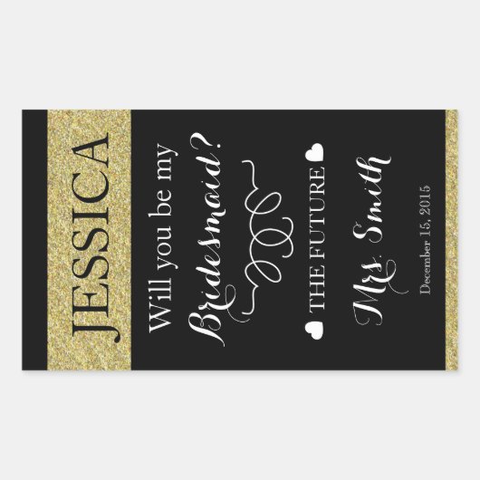 bouteille de vin de mariage personnalisé étiquette (Devant)