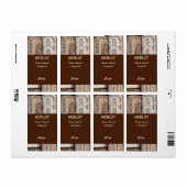 Bouteille de vin étiquette (Feuille entière)
