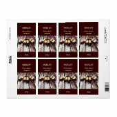 Bouteille de vin étiquette (Feuille entière)