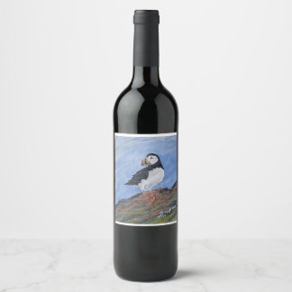 bouteille de vin étiquette de NL Puffin