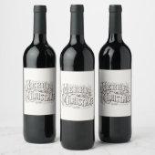 BOUTEILLE DE VIN ÉTIQUETTE : MERRY NOËL (Bouteilles)