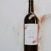 bouteille de vin Mariage rose Modèle étiquette