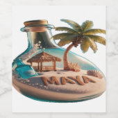 Bouteille de vin moussant étiquettes (Étiquettes simples)