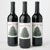 Bouteille de vin sur mesure Étiquette Bonne année (Bouteilles)