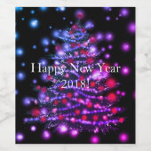 Bouteille de vin sur mesure Étiquette Bonne année  (Étiquettes simples)