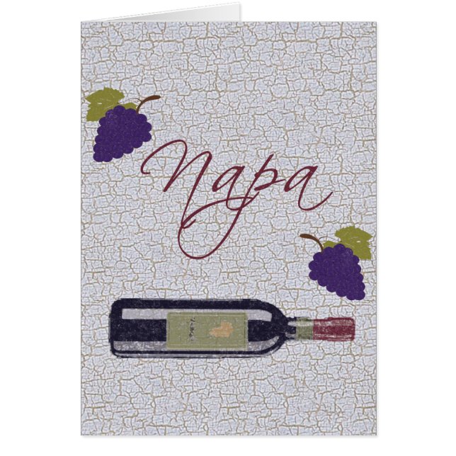 Bouteille de vin vintage Napa (Devant)