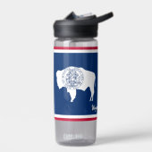 Bouteille de Wyoming, drapeau patriotique du Wyomi (Gauche)