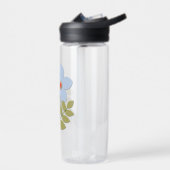 Bouteille D'eau С simple fleur bleue (Gauche)