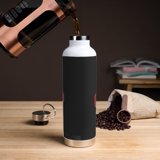 Bouteille d'eau 0,95 L | Isolation sous vide en cu (Café)