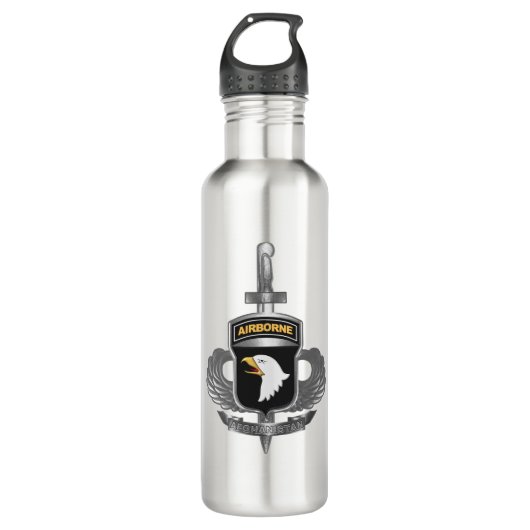 Bouteille D'eau 101e division aéroportée Afghanistan (Devant)