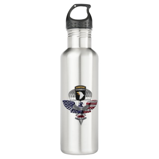 Bouteille D'eau 101e division aéroportée Vétéran (Devant)