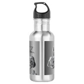 Bouteille D'eau 11e anniversaire du Mariage en acier (Dos)