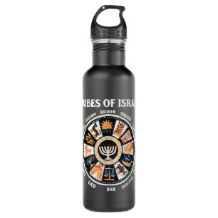Bouteille D'eau 12 Douze tribus d'Israël Hébreux Israélite Juda