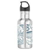 Bouteille d'eau (18 oz), CLOUDS en acier inoxydabl (Dos)
