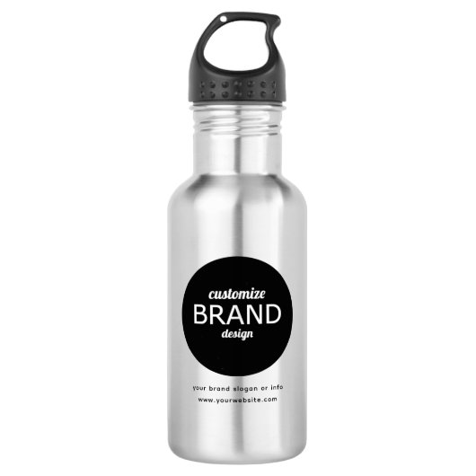Bouteille d'eau 18 oz pour entreprise personnalisé (Devant)