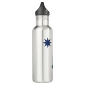 Bouteille D'eau 1901 drapeau du Maine - style vintage (Gauche)