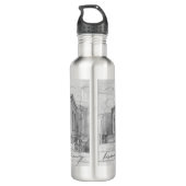 Bouteille d'eau 1924 Esquisse d'architecture origi (Dos)