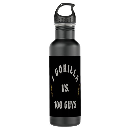 Bouteille D'eau 1 Gorilla vs. 100 Guys (Devant)