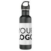 Bouteille d'eau (24 oz) - Noir mat (Devant)