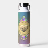 Bouteille D'eau 24e anniversaire du Mariage Opal (Avant)