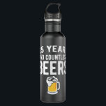 Bouteille D'eau 25th Wedding Anniversary Funny Husband Love Gift<br><div class="desc">25th Wedding Anniversary Funny Husband Love Gift</div>