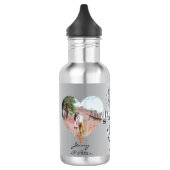 Bouteille D'eau 2 Photos11e anniversaire de Mariage Rose en acier  (Gauche)