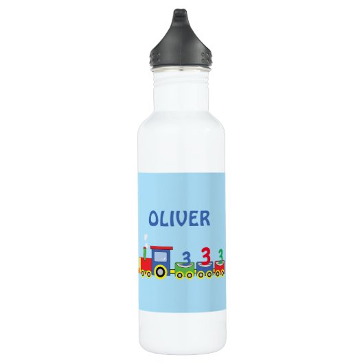 Bouteille D'eau 3e anniversaire Train Personnaliser le nom (Droite)