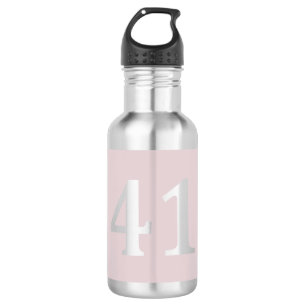 Bouteille D'eau 41e Anniversaire 41 Ans Fête Favor Cadeau rose