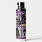 Bouteille D'eau 4 Collage photo | Chien pourpre (Gauche)