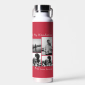 Bouteille D'eau 4-Photo Collage Forever Boyfriend Saint-Valentin (Avant)