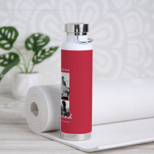 Bouteille D'eau 4-Photo Collage Forever Boyfriend Saint-Valentin