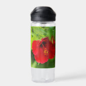 Bouteille D'eau 4 Photo Collage Monogramme Hibiscus Fleur (Arrière)