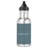 Bouteille D'eau 50 et fabuleux script moderne gris (Droite)