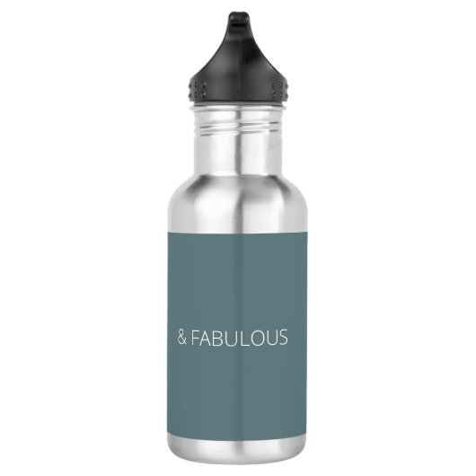 Bouteille D'eau 50 et fabuleux script moderne gris (Droite)