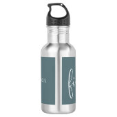 Bouteille D'eau 50 et fabuleux script moderne gris (Dos)