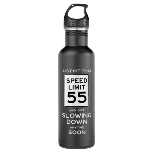 Bouteille D'eau 55e anniversaire Limite de vitesse Signal Auto Méc (Devant)