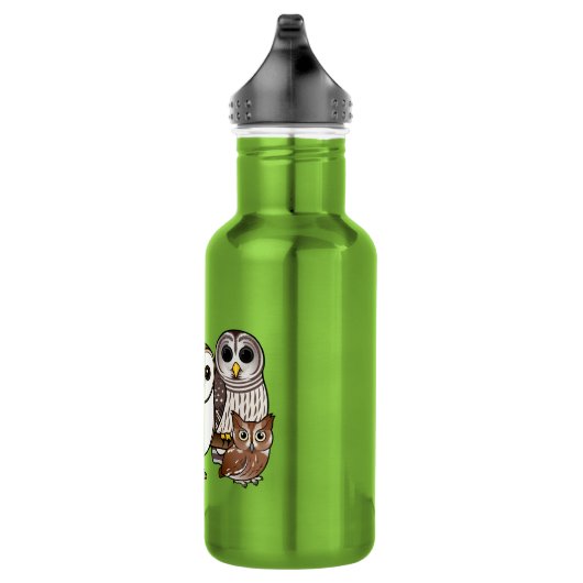 Bouteille D'eau 5 hiboux de Birdorable (Droite)