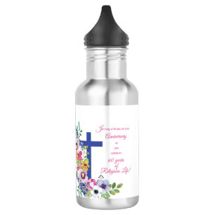 Bouteille D'eau 60e Anniversaire, Nun, Religious Life Cross