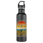 Bouteille D'eau 65 ans 1960 Retro Awesome 65e anniversaire Cadeau (Devant)
