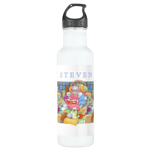 Bouteille d'eau 710 ml pour l'histoire du coucher (Devant)