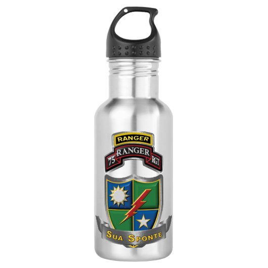 Bouteille D'eau 75e Régiment de Rangers "Sua Sponte" (Devant)