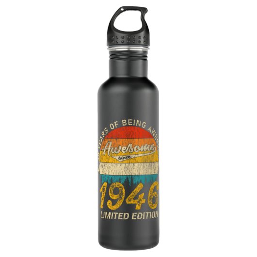 Bouteille D'eau 79 Ans 1946 Retro Awesome 79e anniversaire Cadeau (Devant)